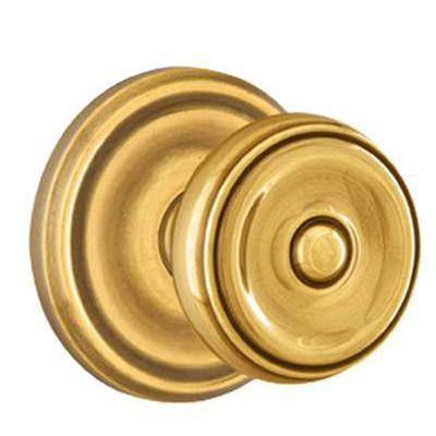 Emtek - Brass Classic Privacy Knob Set with Waverly Knob & Regular Rosette - 8200W