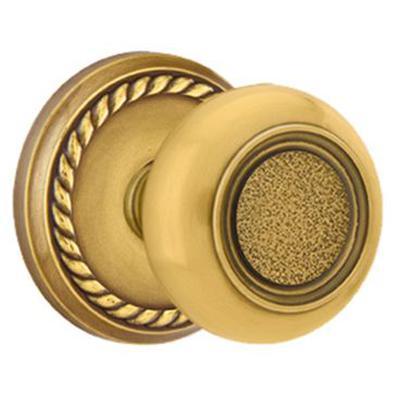 Emtek - Brass Designer Privacy Knob Set with Belmont Knob & Rope Rosette - 8201BT