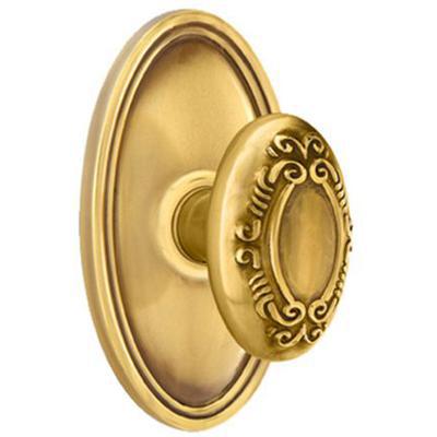 Emtek - Brass Designer Dummy Knob Set with Victoria Knob & Oval Rosette - 8520V