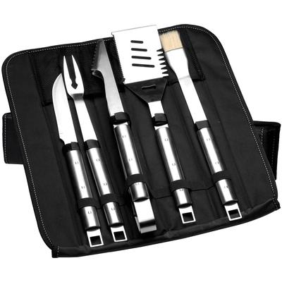 BergHOFF - Cubo Essentials 6-Piece Stainless Steel BBQ Set with Folding Bag - 1108187