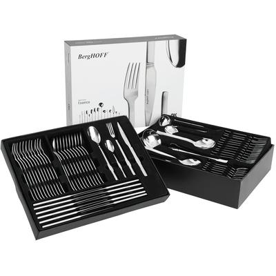 BergHOFF - Essentials Essence 72-Piece 18/10 Stainless Steel Flatware Set - 1272605