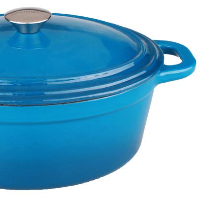 BergHOFF - Neo 8-Quart Cast Iron Covered Casserole - Blue - 2211285A