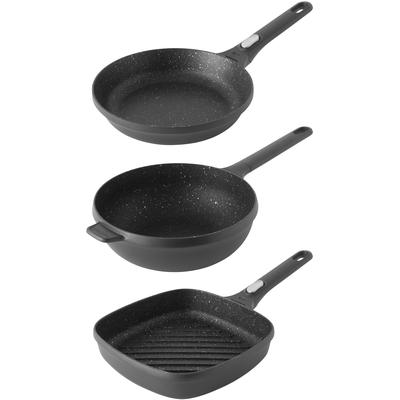 BergHOFF - Gem Non-Stick Cast Aluminum 3-Piece Family Set - 2220222