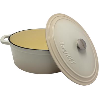 BergHOFF - Neo 8-Quart Cast Iron Covered Dutch Oven - Meringue - 2220312
