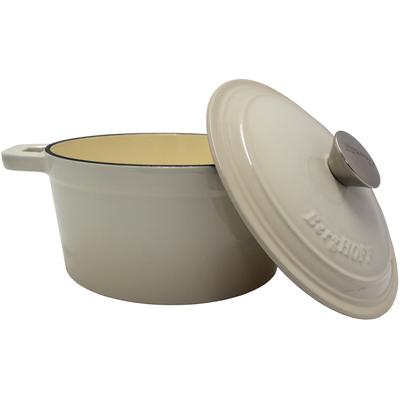 BergHOFF - Neo 3-Quart Cast Iron Covered Dutch Oven - Meringue - 2220315