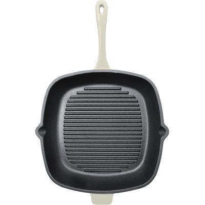 BergHOFF - Neo 11" Cast Iron Square Grill Pan - Meringue - 2220317