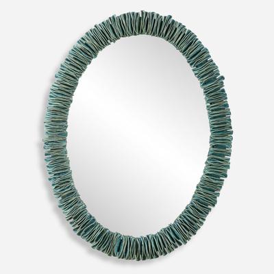 Uttermost - Bonaire Oval Mirror - Teal Blue - 8183