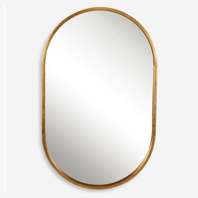 Uttermost - Varina Minimalist Oval Mirror - Gold Leaf - 9736