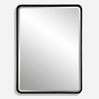 Uttermost - Crofton Large Mirror - Satin Black - 9738