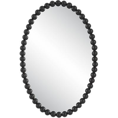 Uttermost - Serna Oval Mirror - Black - 9876