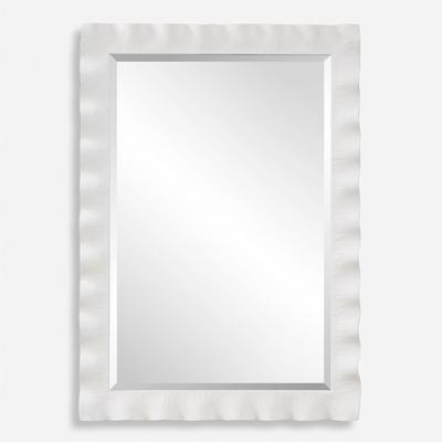 Uttermost - Haya Scalloped Mirror - Semi-Gloss White - 9981