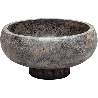Uttermost - Brixton Bowl - Aged Black - 17107