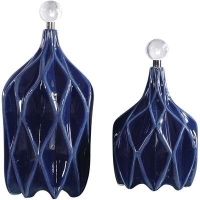 Uttermost - Klara Geometric Bottles - Set of 2 - 17526