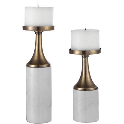 Uttermost - Castiel Marble Candleholders - Set of 2 - 17546