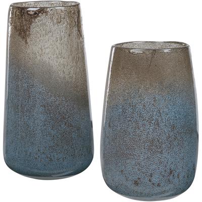 Uttermost - Ione Seeded Glass Vases - Set of 2 - 17762
