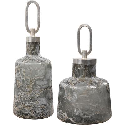 Uttermost - Storm Art Glass Bottles - Set of 2 - 17840