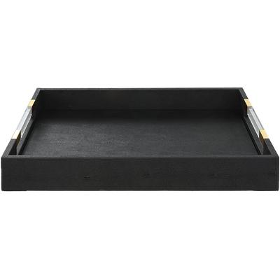 Uttermost - Wessex Shagreen Tray - Black - 18059