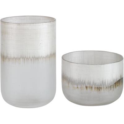 Uttermost - Set of 2 Frost Glass Vases - 18071