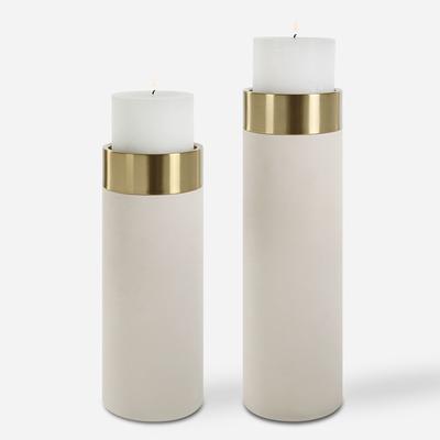 Uttermost - Set of 2 Wessex Pillar Candleholders - 18100