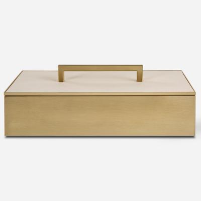 Uttermost - Wessex Box - Brass/White - 18110