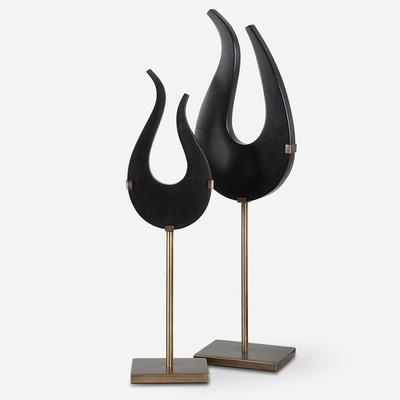 Uttermost - Set of 2 Flame Sculptures - 18136