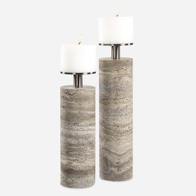 Uttermost - Set of 2 Shadowstone Candleholders - 18186
