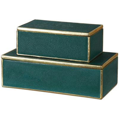 Uttermost - Karis Emerald Green Boxes - Set of 2 - 18723