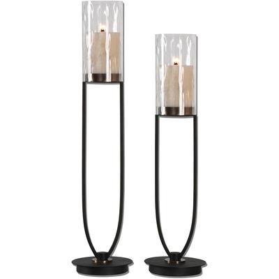 Uttermost - Durga Iron Work Candleholders - Set of 2 - 18835