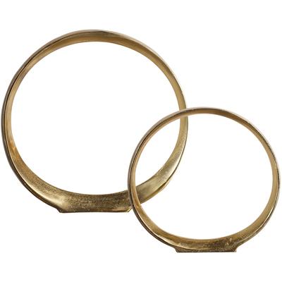 Uttermost - Jimena Gold Ring Sculptures - Set of 2 - 18961