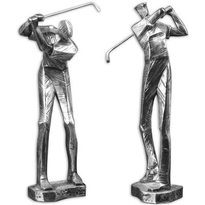 Uttermost - Practice Shot Metallic Statues - Set of 2 - 19675