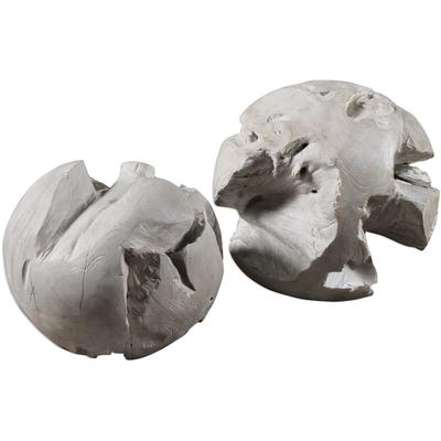 Uttermost - Ermanno Teak Balls - Set of 2 - 20107
