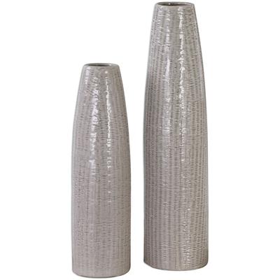 Uttermost - Sara Textured Ceramic Vases - Set of 2 - 20156