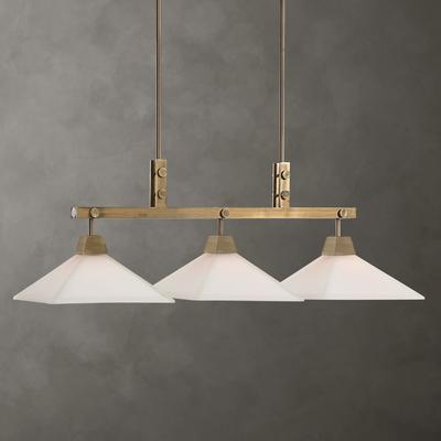Uttermost - Brookdale Industrial 3-Light Linear Chandelier - 21346