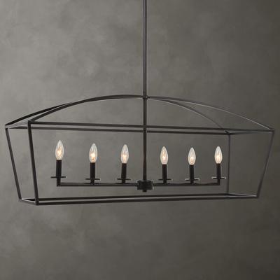 Uttermost - Clayton 6-Light Linear Chandelier - 21348