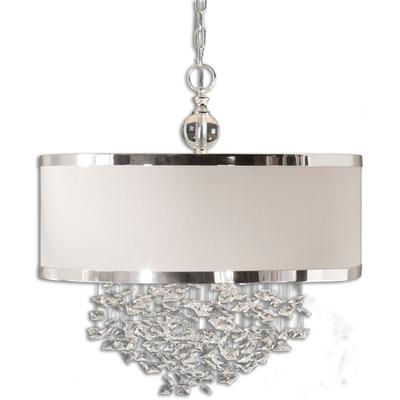 Uttermost - Fascination 3-Light Silken Drum Pendant - 21908