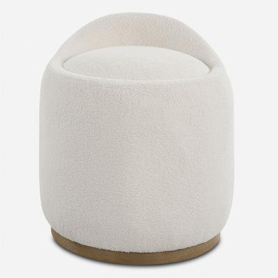 Uttermost - Swirl Swivel Sheepskin Ottoman - 23186