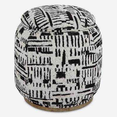 Uttermost - Dialogue Poof Ottoman - 23195