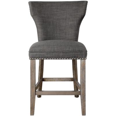 Uttermost - Arnaud Charcoal Counter Stool - 23433