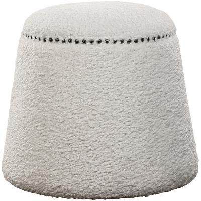 Uttermost - Gumdrop White Ottoman - 23574