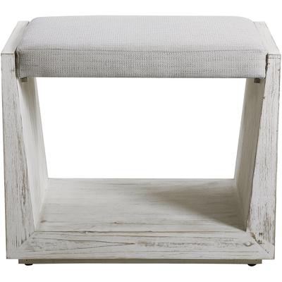 Uttermost - Cabana White Small Bench - 23581