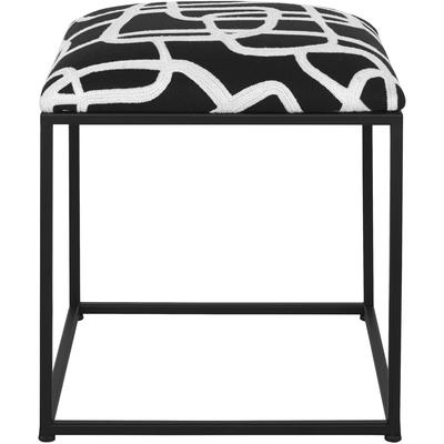 Uttermost - Twists And Turns Fabric Accent Stool - 23690