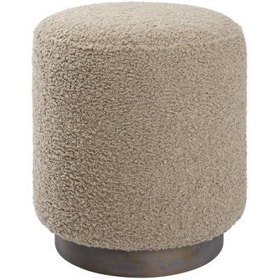 Uttermost - Avila Round Ottoman - Latte - 23714
