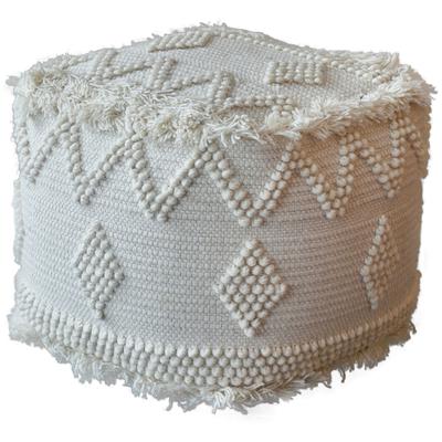 Uttermost - Uriah Ivory Pouf - 23965