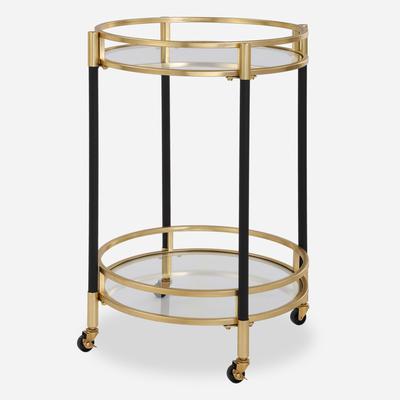 Uttermost - Dolly Round Bar Cart - 24198