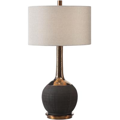 Uttermost - Arnav Textured Black Lamp - 27779