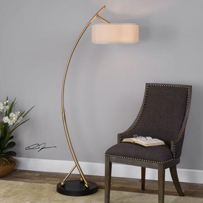 Uttermost - Vardar Curved Floor Lamp - 28089-1