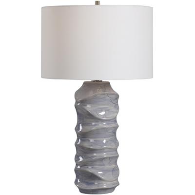 Uttermost - Waves Blue and White Table Lamp - 28467