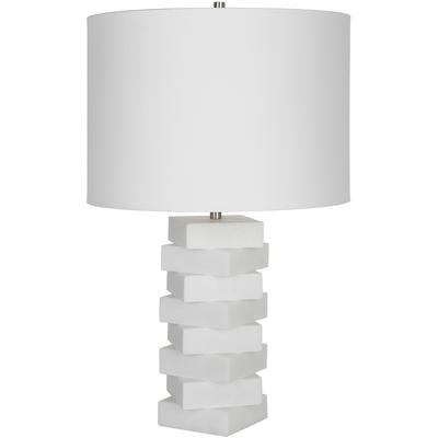 Uttermost - Ascent Geometric Table Lamp - White - 30164-1