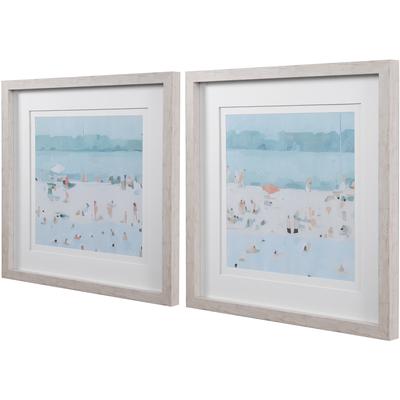 Uttermost - Sea Glass Sandbar Framed Prints - Set of 2 - 33695