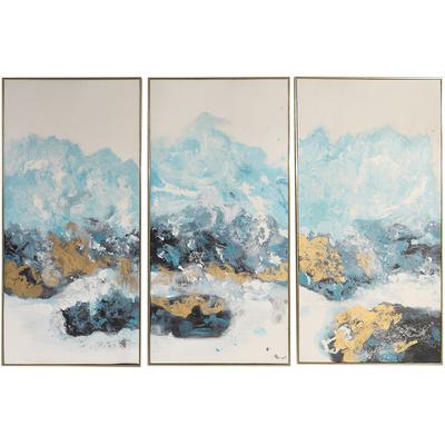 Uttermost - Crashing Waves Abstract Art - Set of 3 - 34370